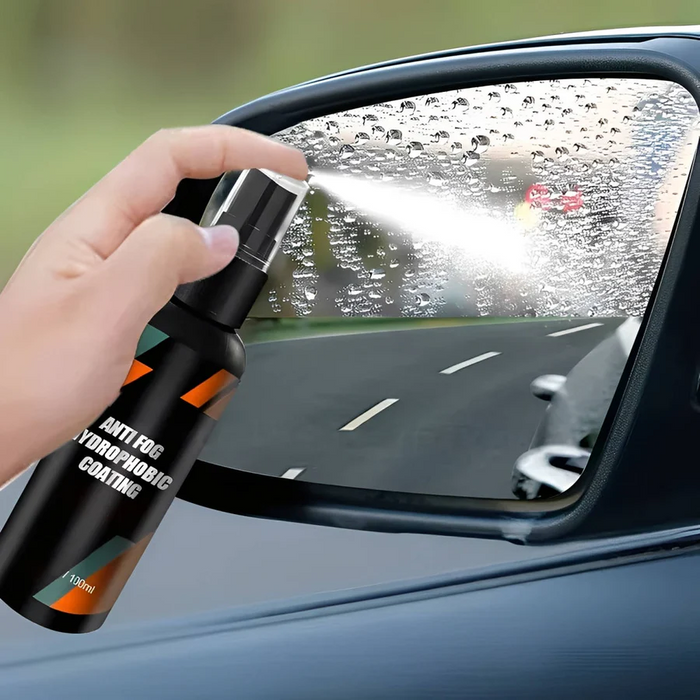 Windshield Water Repellent with Hydrophobic Glass Coating