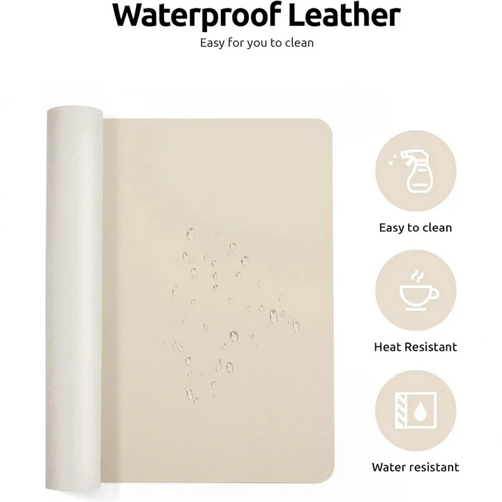 Luxury Leather Desk Pad Smooth Writing and Mouse Surface