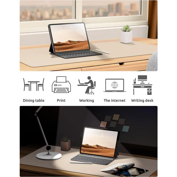 Luxury Leather Desk Pad Smooth Writing and Mouse Surface
