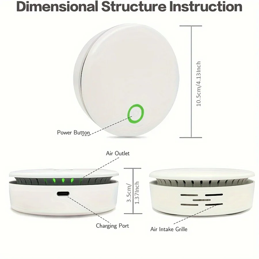 Mini Compact Air Purifier and Odor Eliminator
