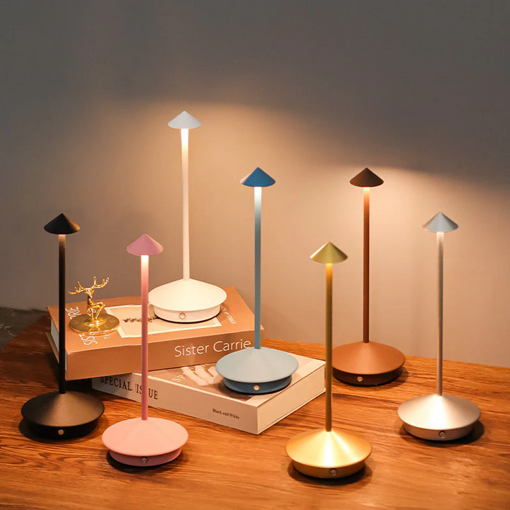 LumiGlow Wireless LED Table Lamp Sleek and Modern Design