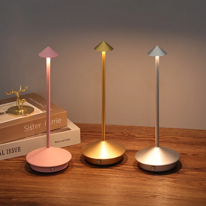 LumiGlow Wireless LED Table Lamp Sleek and Modern Design