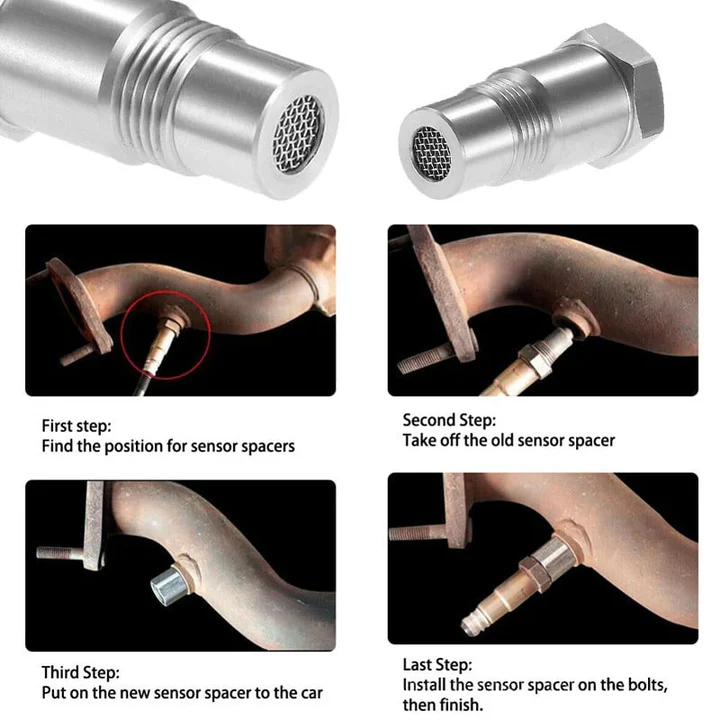 Car O2 Sensor Adapter CEL, Fix Check Engine Light M18 by 1.5