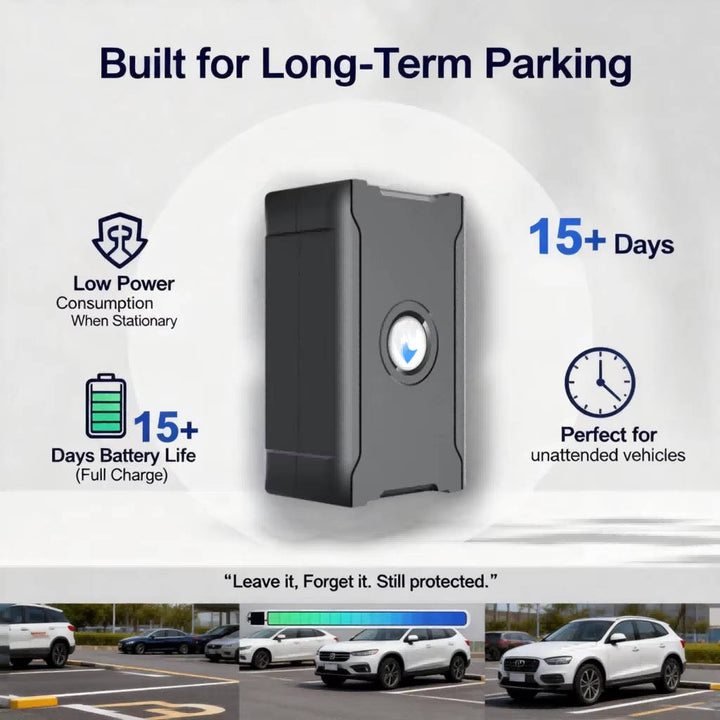 Hidden Wireless GPS Tracker, Global Real Time Car Locator with IoT SIM, Vibration Alarm and Geo Fence, Long Life Anti Theft Device