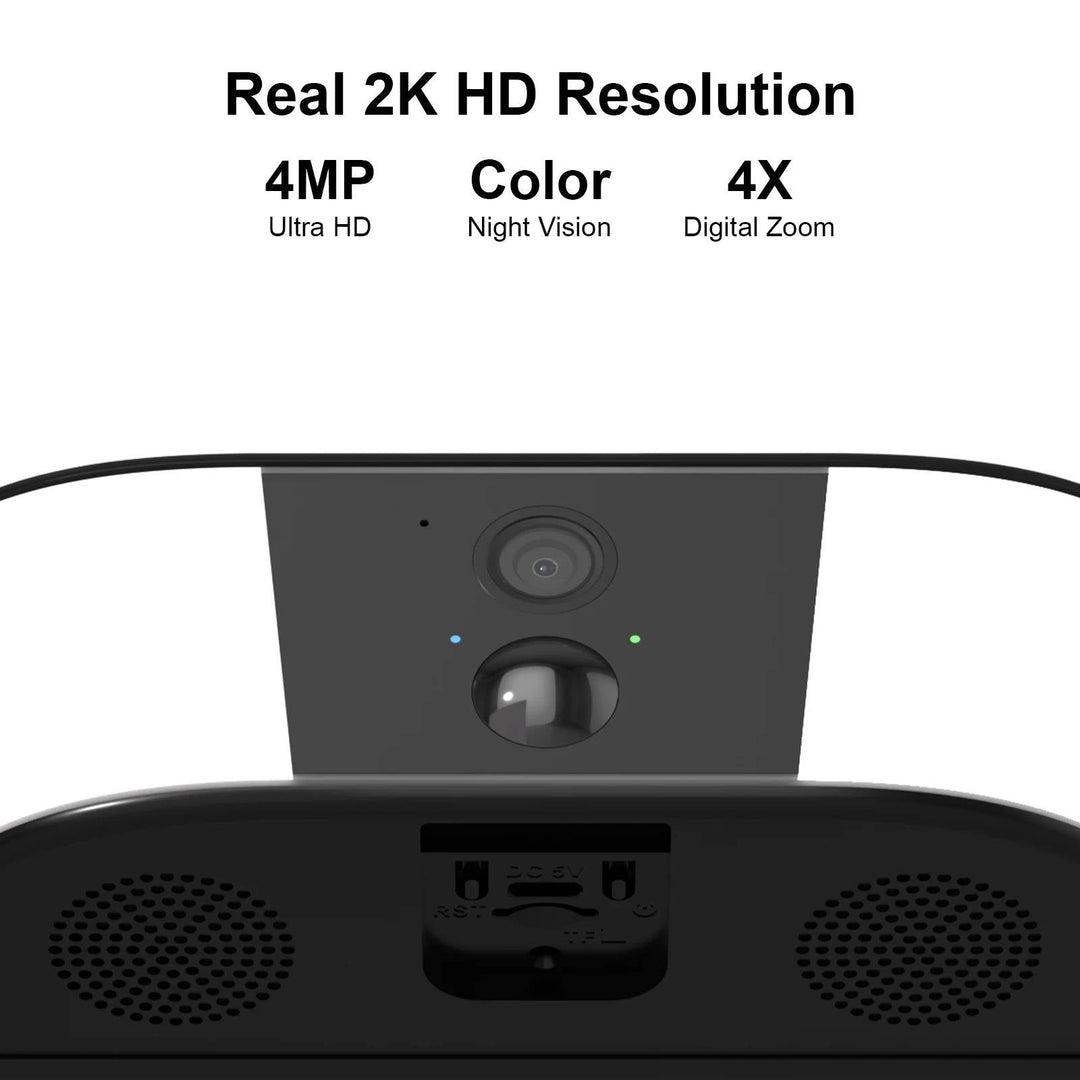 2K Wifi Wireless Floodlight Camera, Two Way Audio, Human Detection