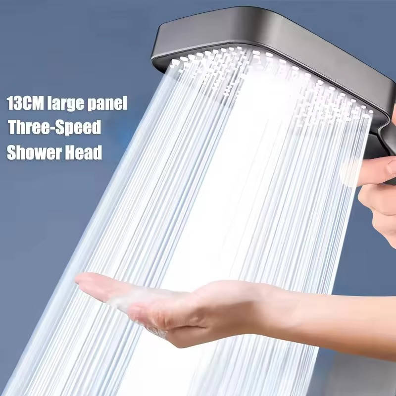 Filtered Shower Head with Adjustable Spray Modes and High Pressure Design