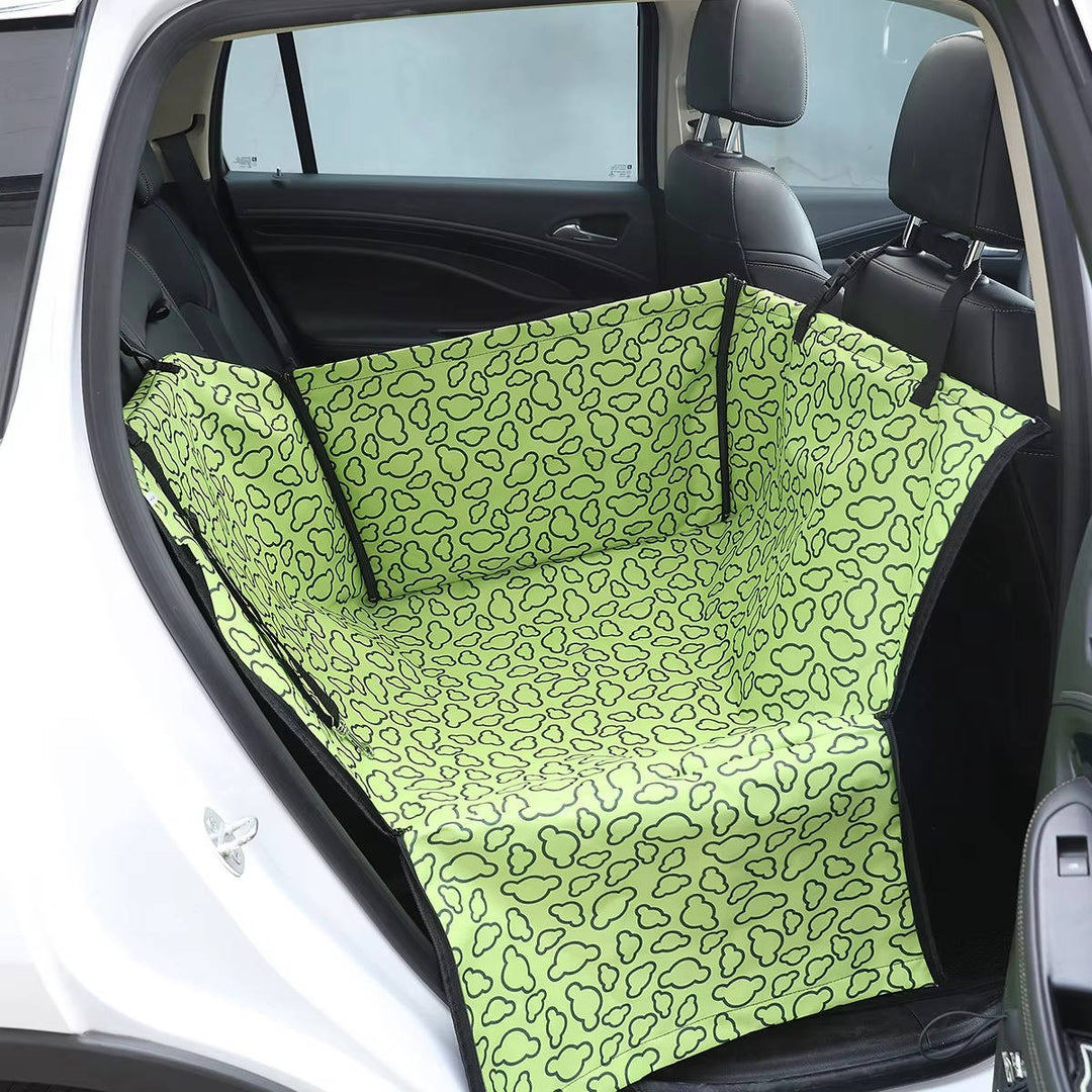Eco Friendly Polyester Dog Car Seat Cover, Waterproof Rear Seat Hammock and Back Protector Mat for Small Dogs