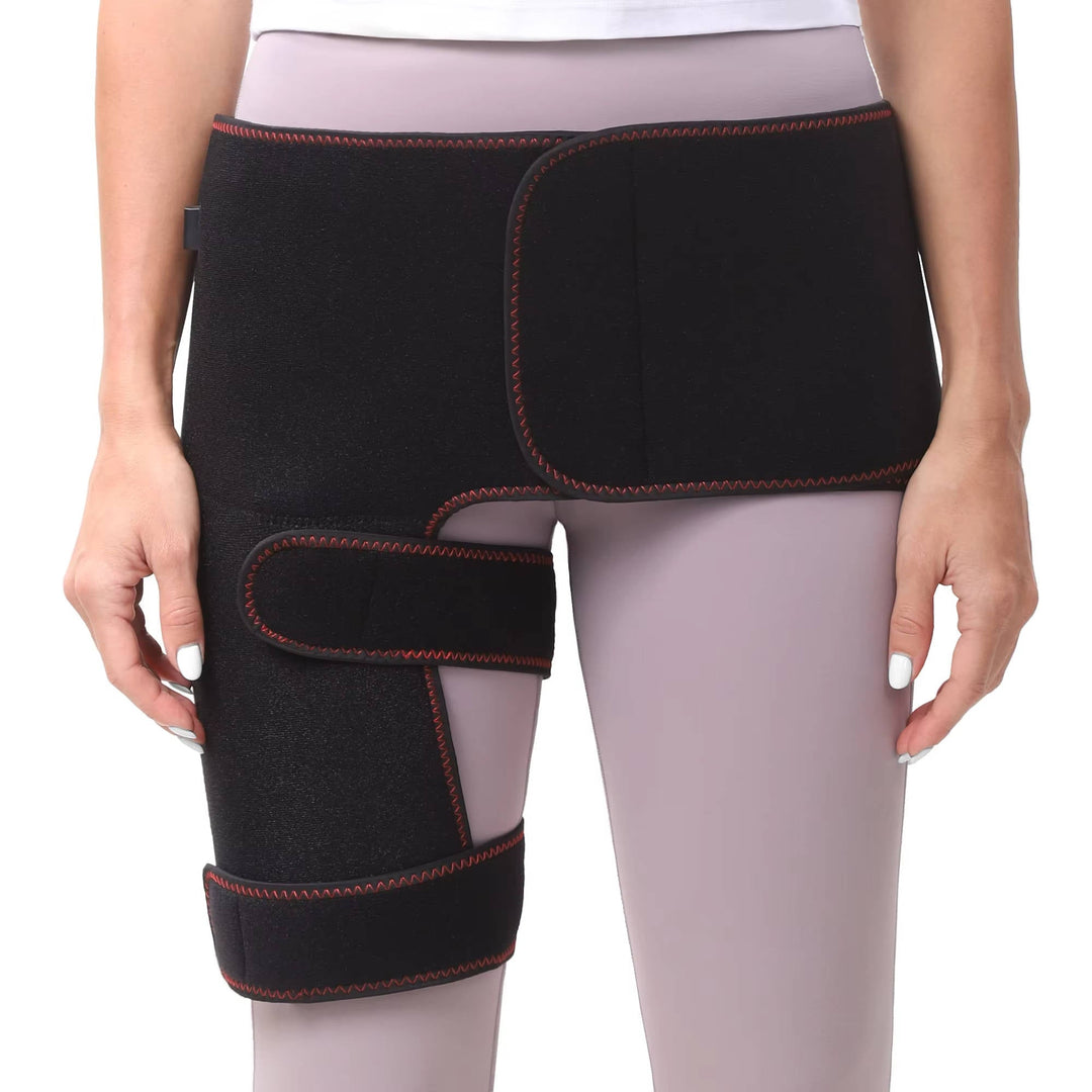 Electric Hip and Lower Back Heating Wrap with Graphene Elements – Adjustable Heat Settings, Vibration Modes, Auto Shutoff, 18.5 Inch Coverage