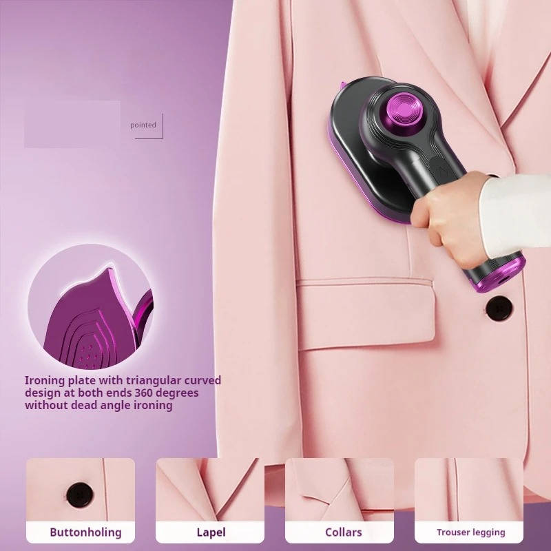 Travel Garment Steamer with Rotating Handle, Fast Heat, Visible Tank
