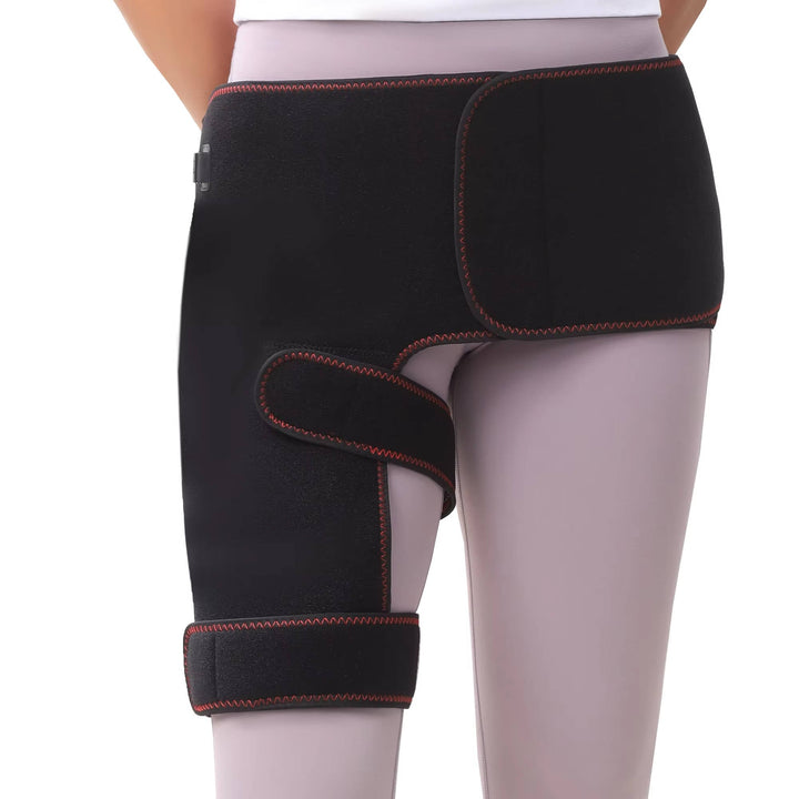 Electric Hip and Lower Back Heating Wrap with Graphene Elements – Adjustable Heat Settings, Vibration Modes, Auto Shutoff, 18.5 Inch Coverage