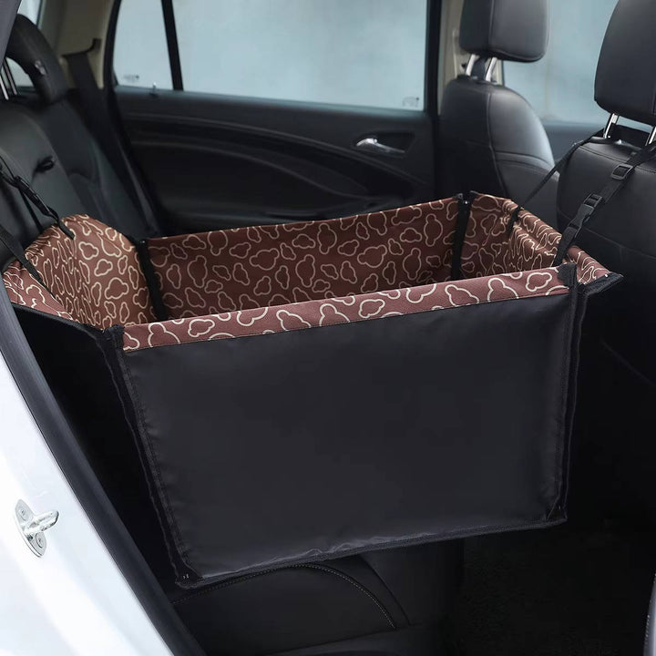 Eco Friendly Polyester Dog Car Seat Cover, Waterproof Rear Seat Hammock and Back Protector Mat for Small Dogs