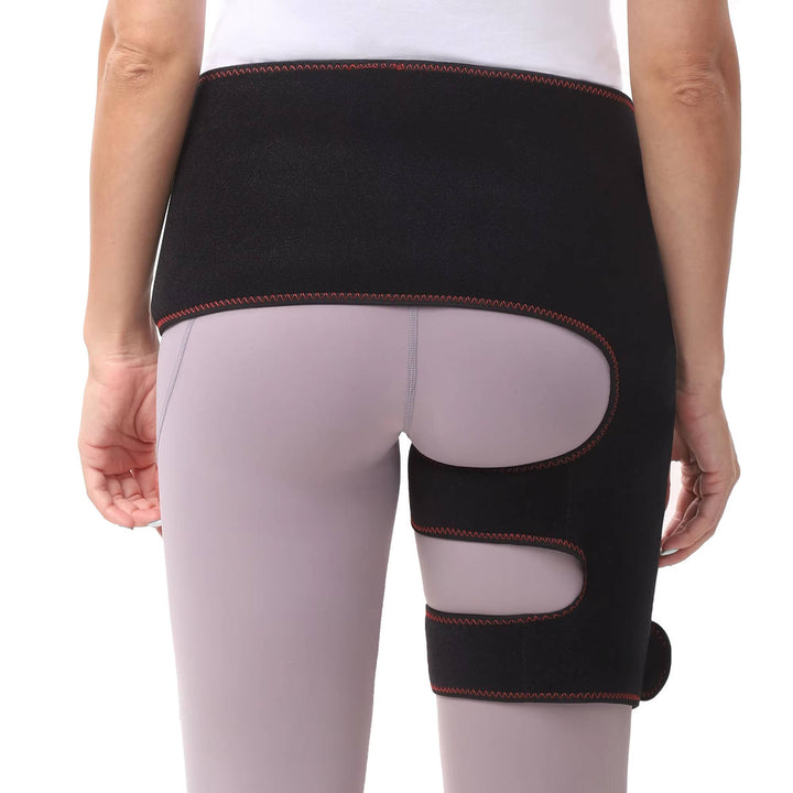 Electric Hip and Lower Back Heating Wrap with Graphene Elements – Adjustable Heat Settings, Vibration Modes, Auto Shutoff, 18.5 Inch Coverage