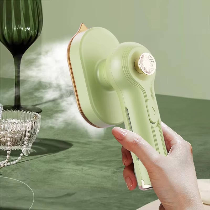 Travel Garment Steamer with Rotating Handle, Fast Heat, Visible Tank