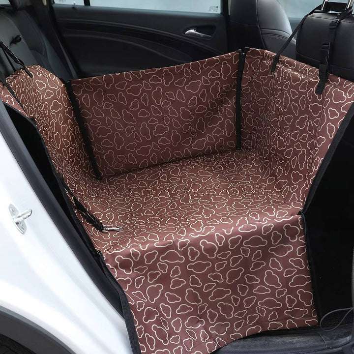 Eco Friendly Polyester Dog Car Seat Cover, Waterproof Rear Seat Hammock and Back Protector Mat for Small Dogs