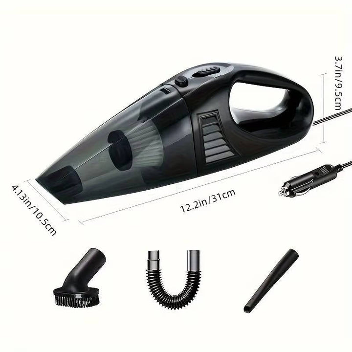 12V Portable Handheld Car Vacuum Cleaner, Mini Auto Vacuum with Strong Suction, Lightweight, Corded, Interior Detailing
