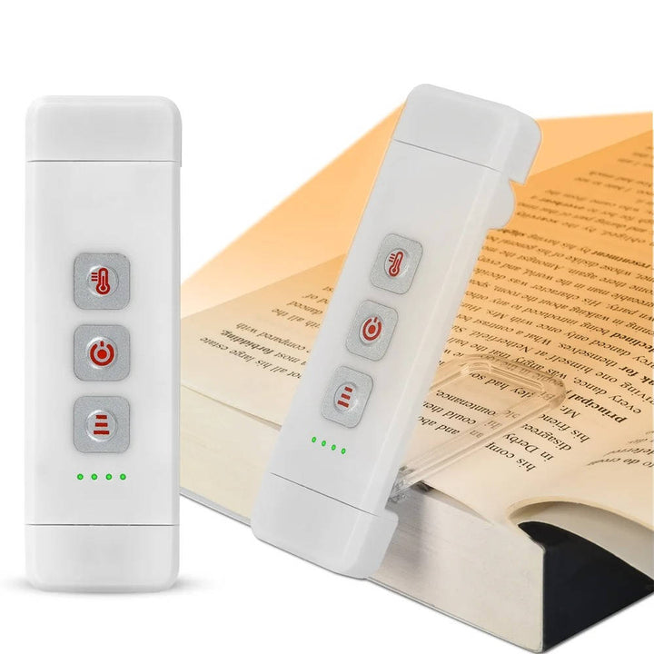 Clip On Book Light USB Rechargeable with Timer Mini LED Reading Lamp Portable