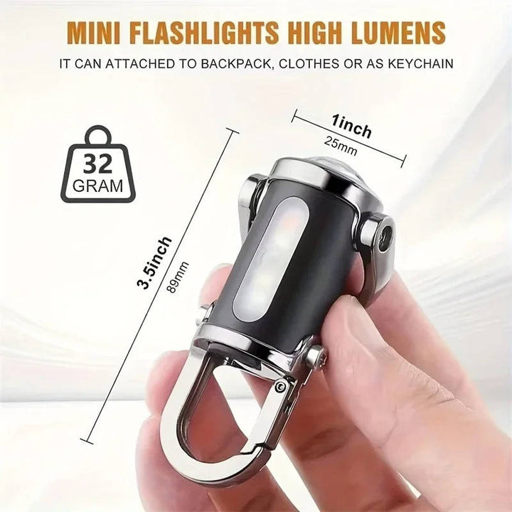 Rechargeable Keychain Flashlight, Work Light