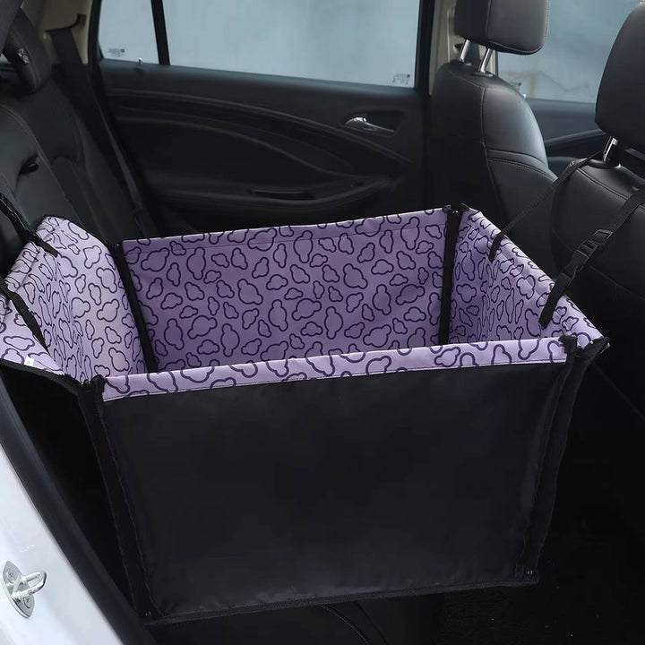 Eco Friendly Polyester Dog Car Seat Cover, Waterproof Rear Seat Hammock and Back Protector Mat for Small Dogs