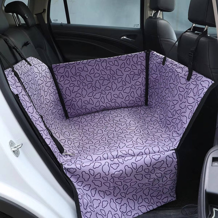 Eco Friendly Polyester Dog Car Seat Cover, Waterproof Rear Seat Hammock and Back Protector Mat for Small Dogs
