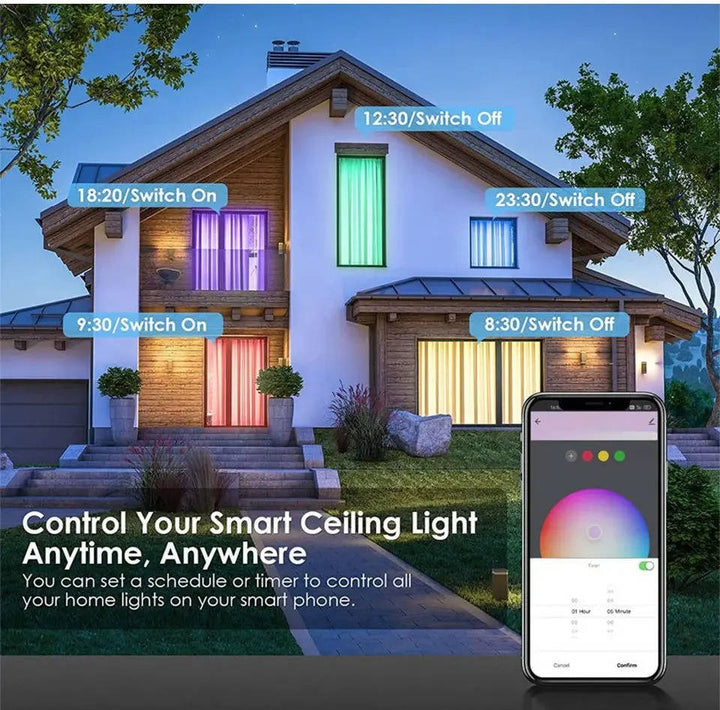 Wireless Smart Ceiling Light Wifi and Bluetooth