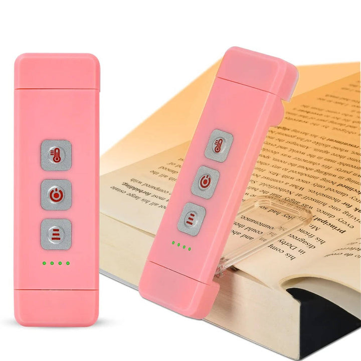 Clip On Book Light USB Rechargeable with Timer Mini LED Reading Lamp Portable