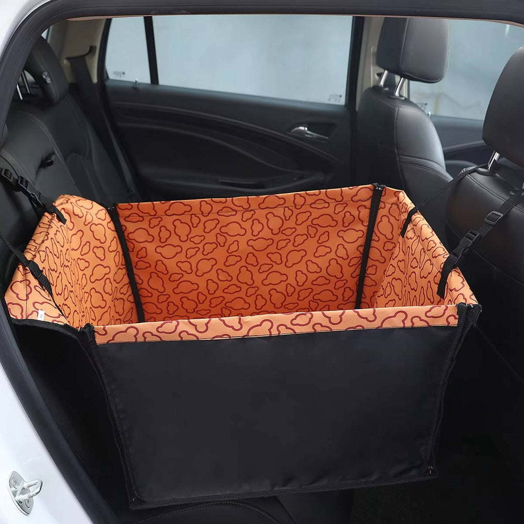 Eco Friendly Polyester Dog Car Seat Cover, Waterproof Rear Seat Hammock and Back Protector Mat for Small Dogs