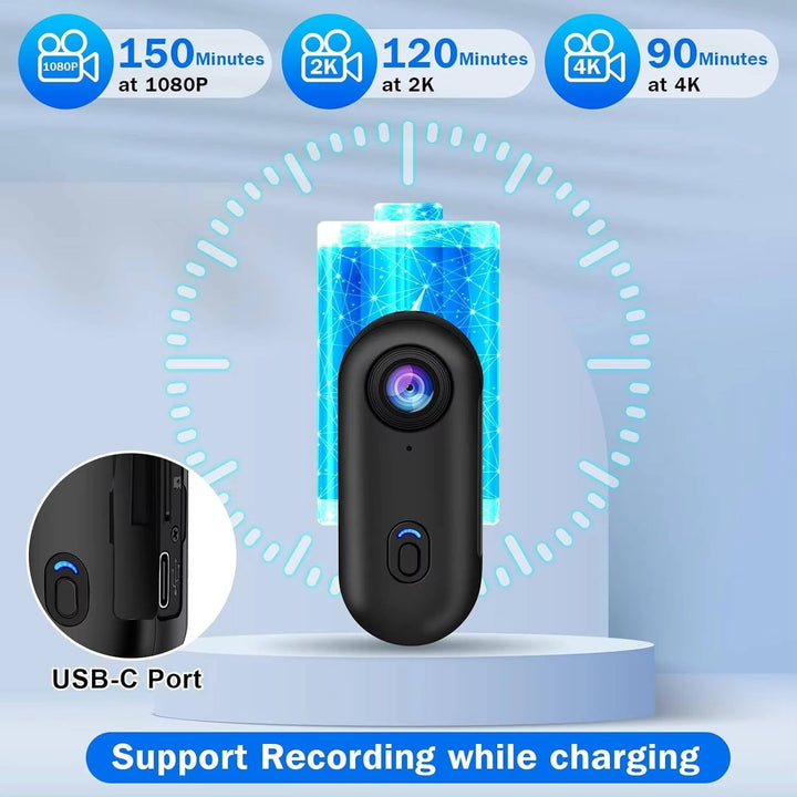 Bike Camera Mini Action Cam with Magnetic Mount Kit