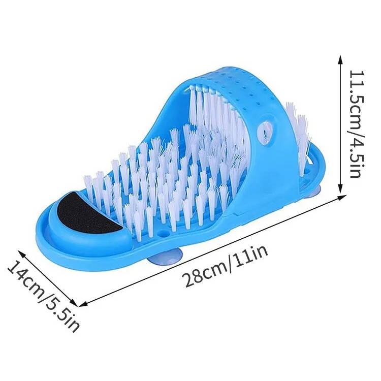 Glide Scrubber Massager Slipper, Shower Foot Brush and Dead Skin Remover