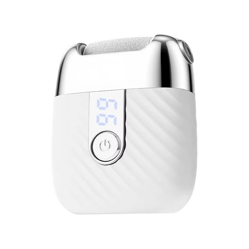 Professional Electric Foot Scrubber and Callus Remover, USB Rechargeable Foot File with 3 Grinding Heads, LED Light and Dual Speed