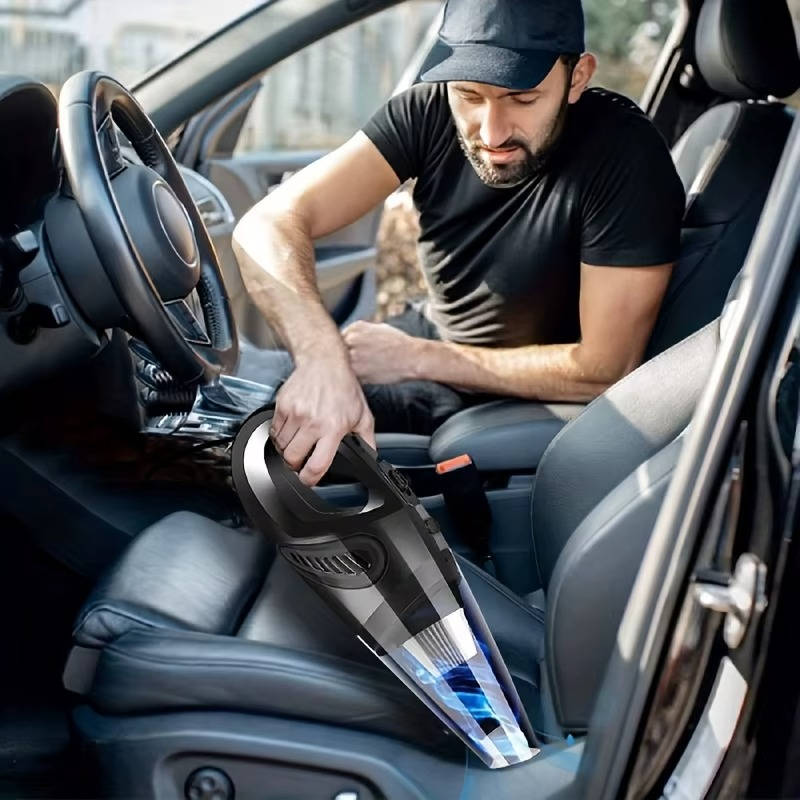 12V Portable Handheld Car Vacuum Cleaner, Mini Auto Vacuum with Strong Suction, Lightweight, Corded, Interior Detailing