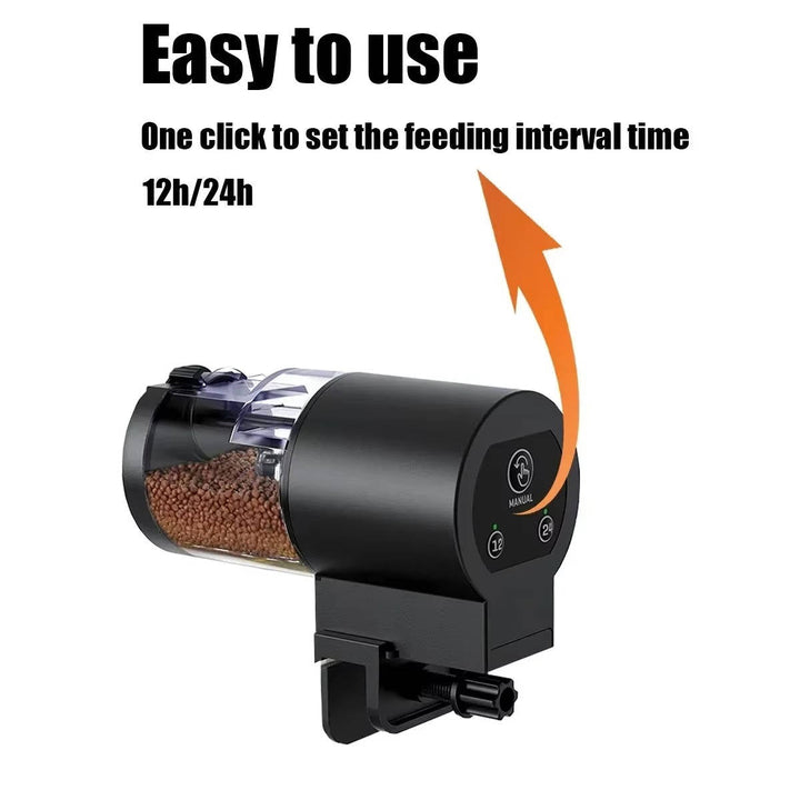 Automatic Fish Feeder for Aquarium Programmable 3.51oz Timer Feeder