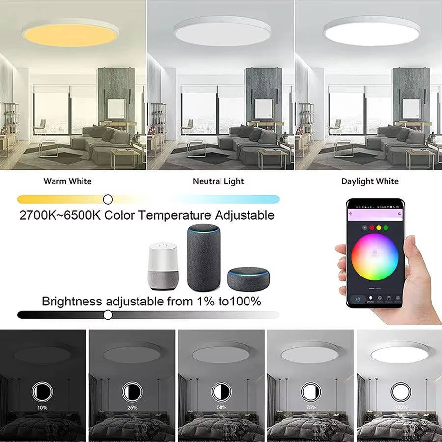 Wireless Smart Ceiling Light Wifi and Bluetooth