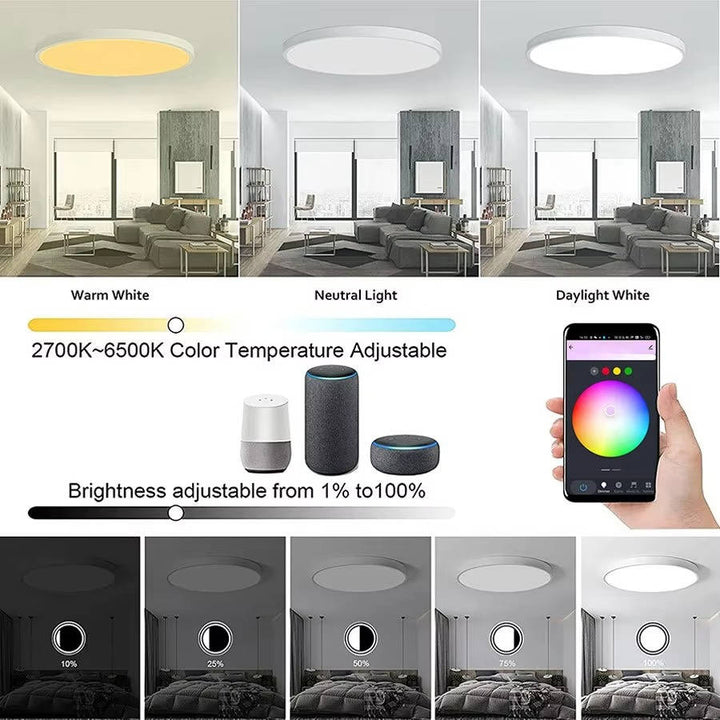 Wireless Smart Ceiling Light Wifi and Bluetooth