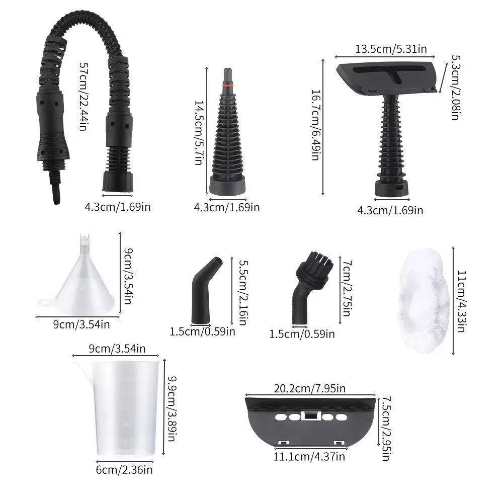 1050W Handheld Steam Cleaner, Portable High Temp Machine for Car, Kitchen, Sofa, Bathroom