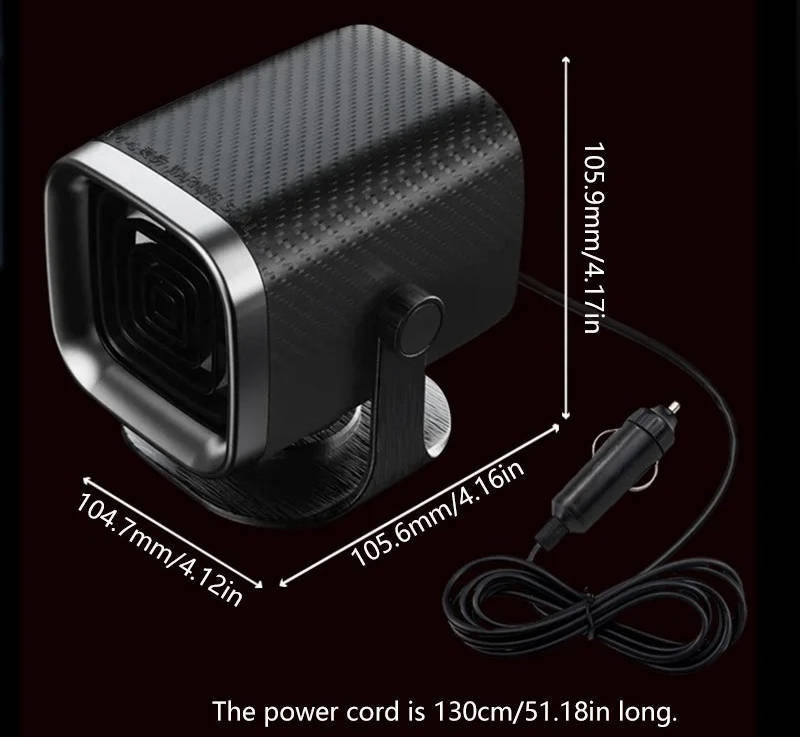 12V/24 Portable Car Heater and Defroster 120W and 150W Fast Heating Ceramic Fan for Windshield Defogging