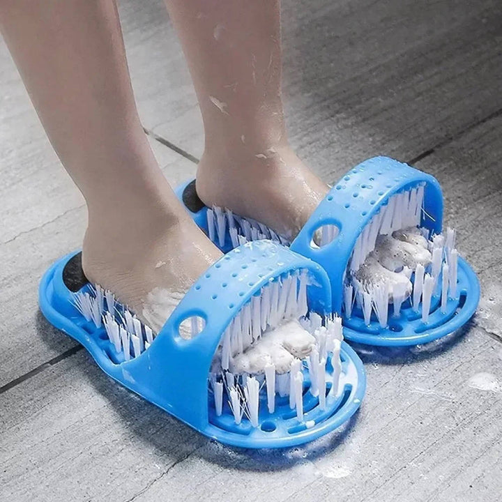 Glide Scrubber Massager Slipper, Shower Foot Brush and Dead Skin Remover