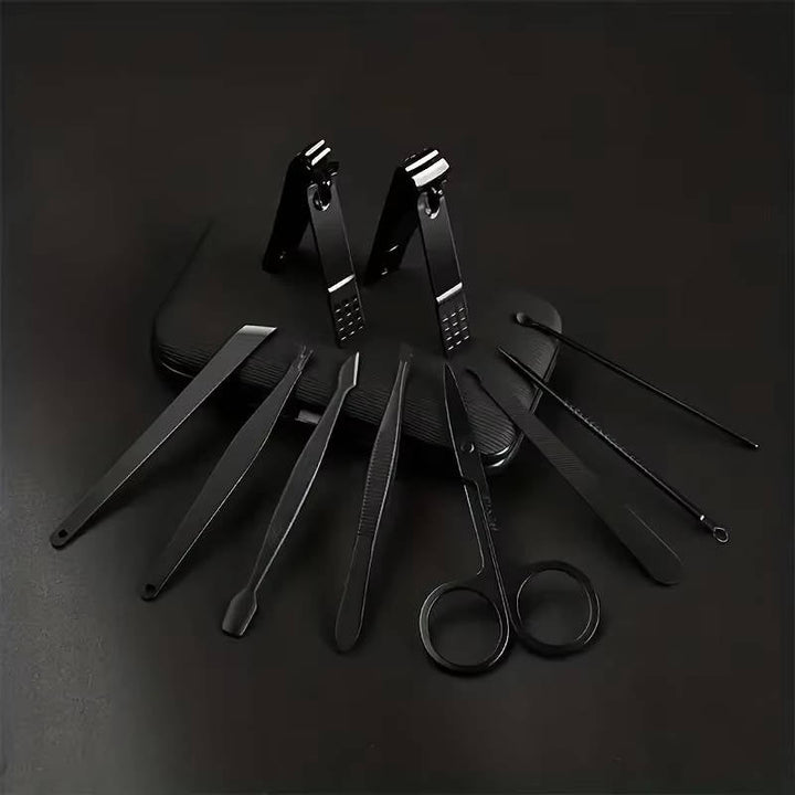 Complete 24 Piece Professional Nail Clipper Kit, Stainless Steel Manicure and Pedicure Tool Set with Travel Wallet