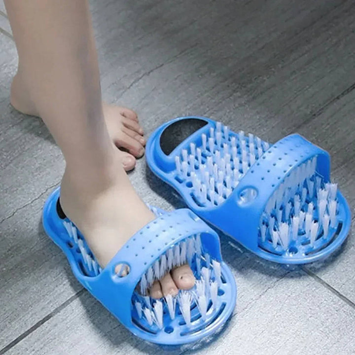Glide Scrubber Massager Slipper, Shower Foot Brush and Dead Skin Remover