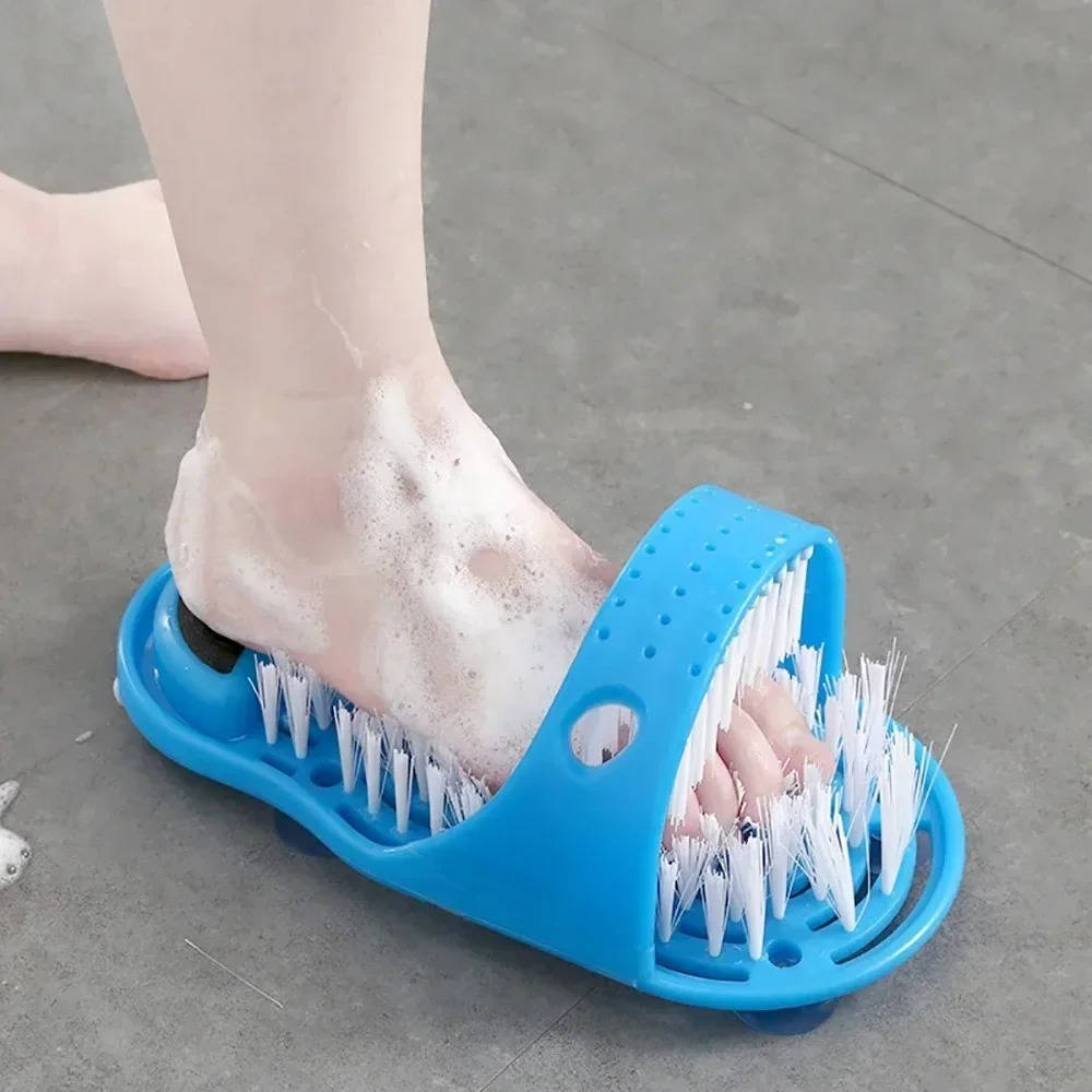 Glide Scrubber Massager Slipper, Shower Foot Brush and Dead Skin Remover