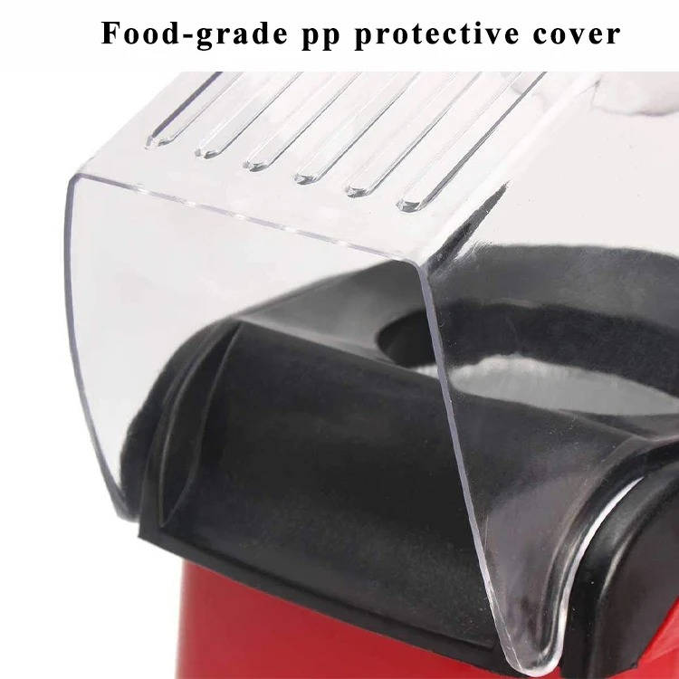 Electric Hot Air Popcorn Maker 1200W Fast Heating Corn Popper for Movie Night and Healthy No Oil Snack