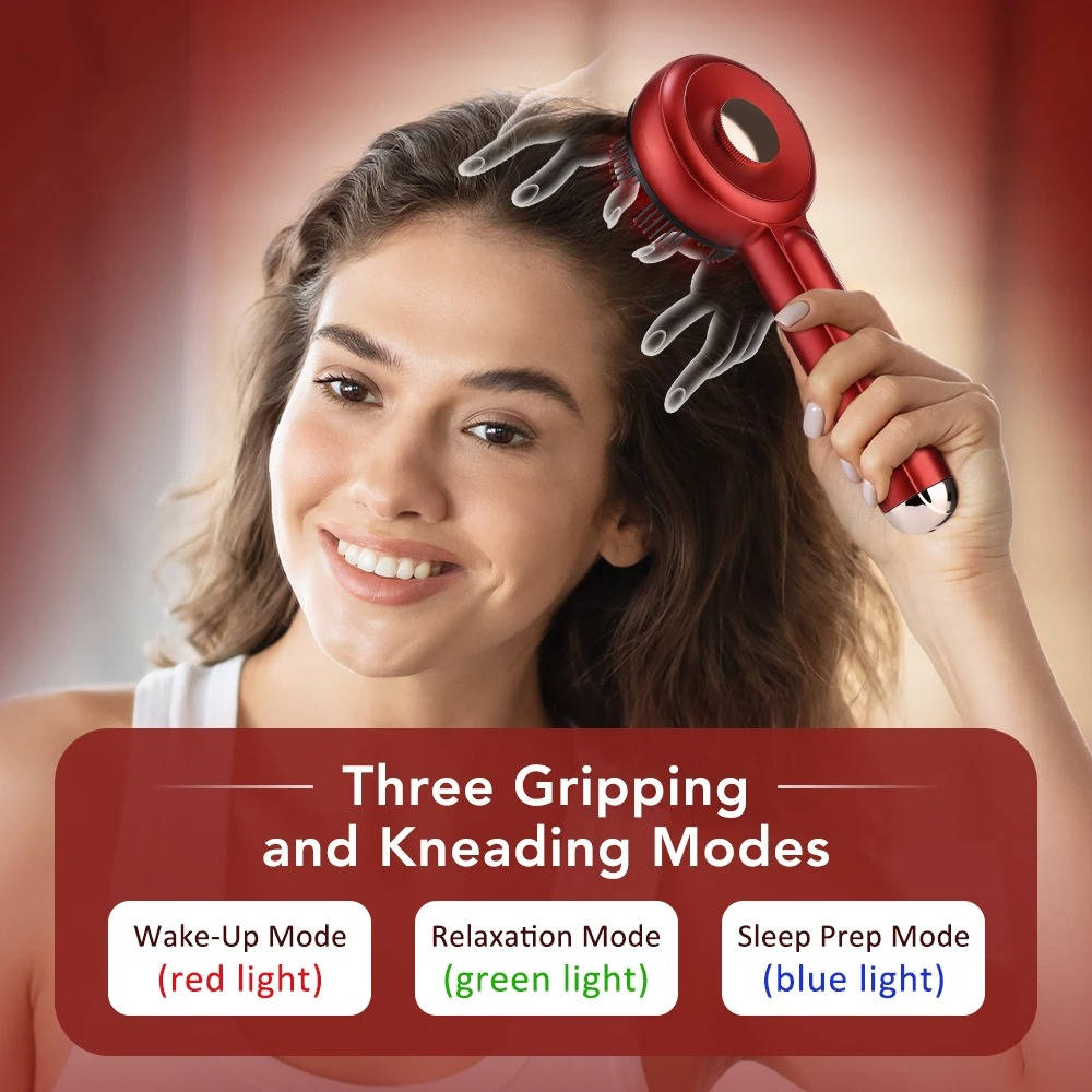 Red Light Therapy Scalp Massager for Hair Growth, Scalp Stimulating Brush