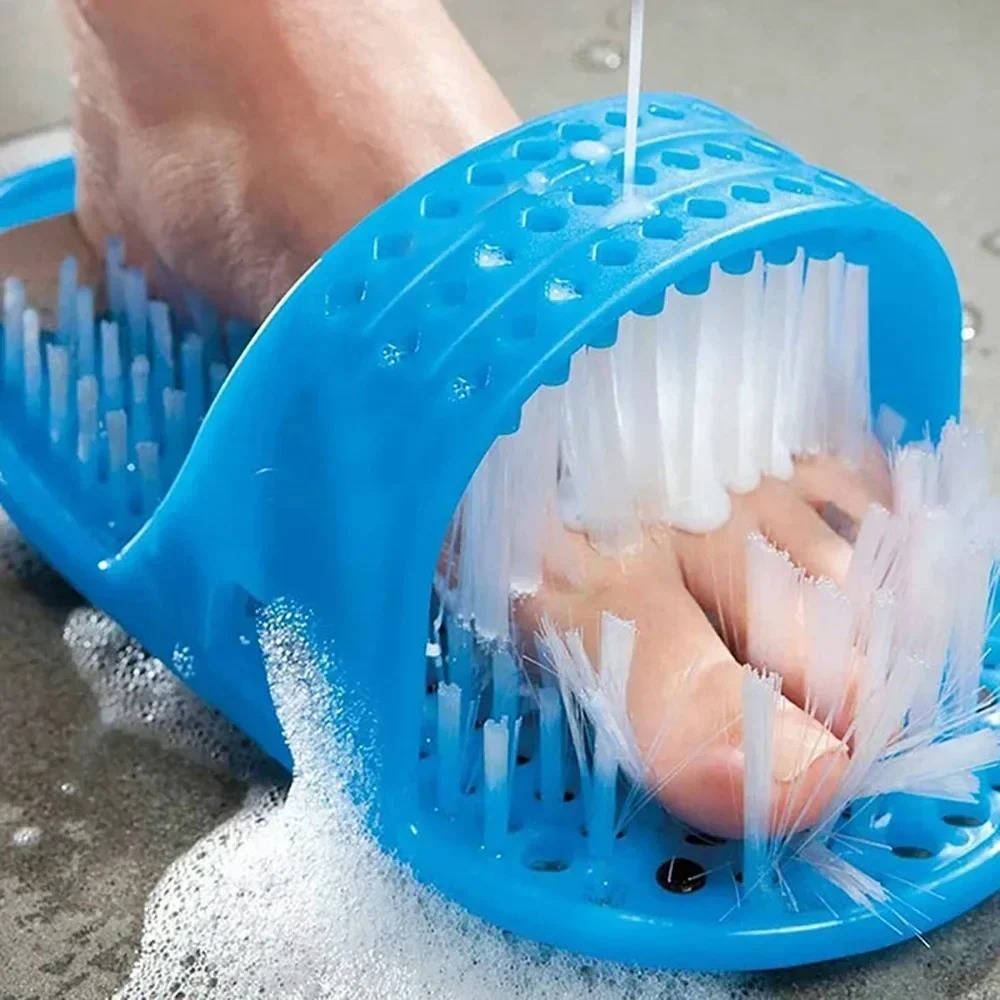 Glide Scrubber Massager Slipper, Shower Foot Brush and Dead Skin Remover