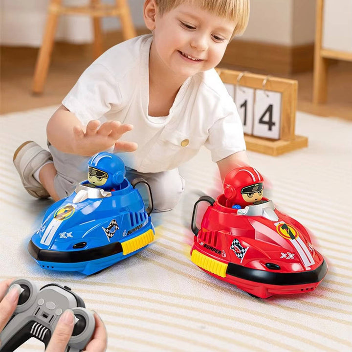 RC Bumper Cars 2 Pack with Ejecting Drivers, Remote Control Battle Cars for Kids Ages 3 and up