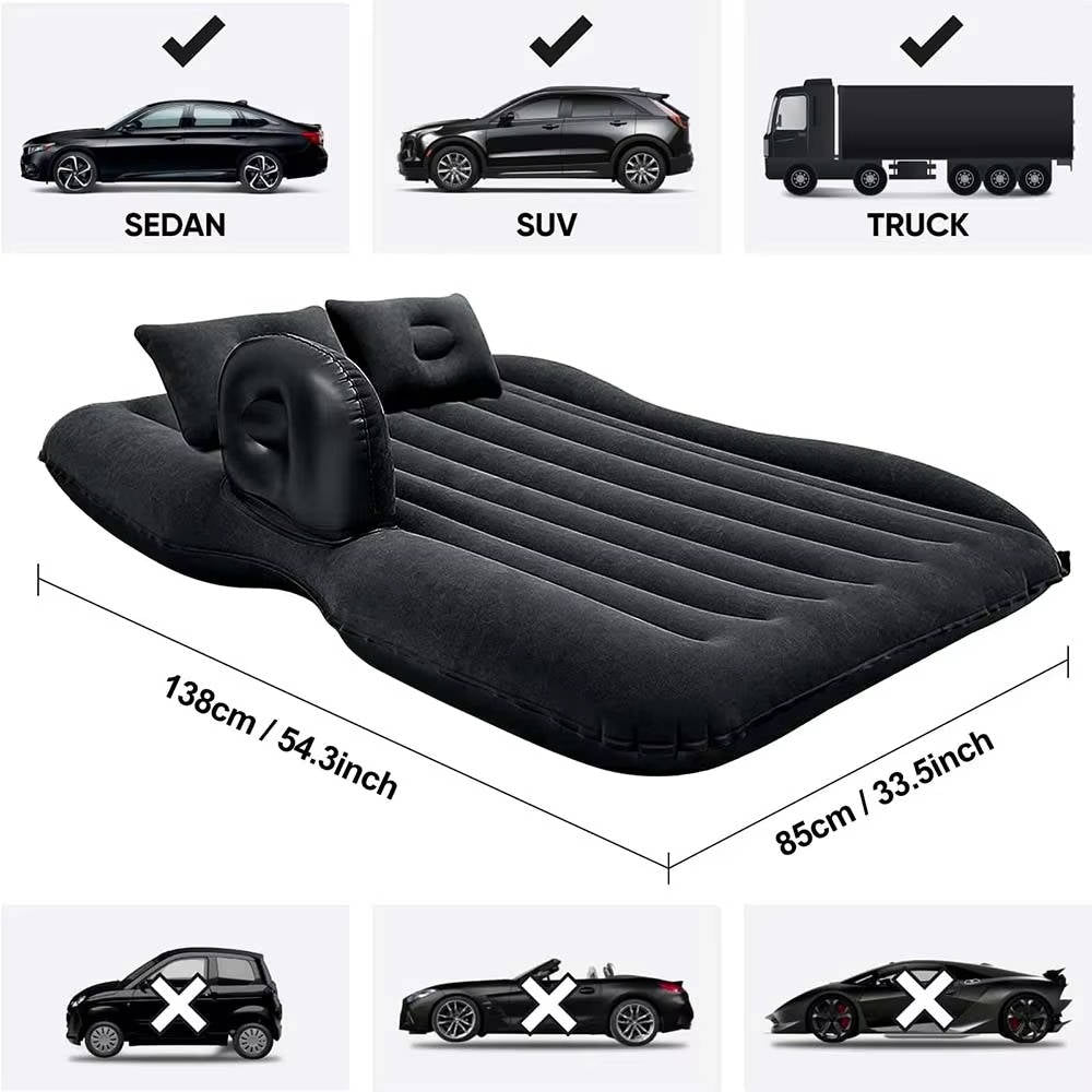 Portable Air Mattress for Car Backseat, Suitable for SUV Truck and RV