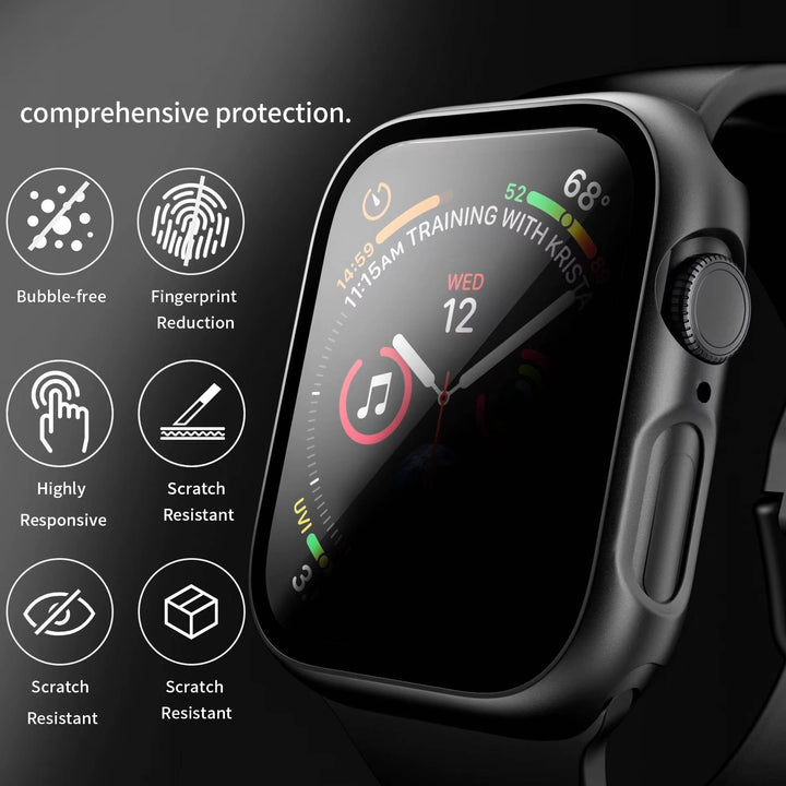 Privacy Screen Protector for Apple Watch and Ultra with Anti Peep Case
