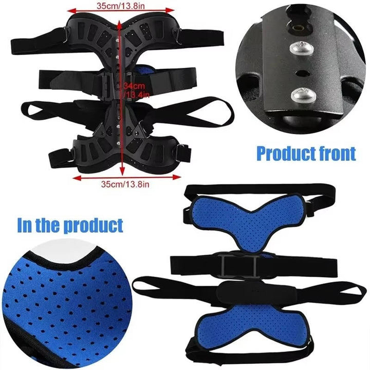 Adjustable Back Brace with Breathable Design