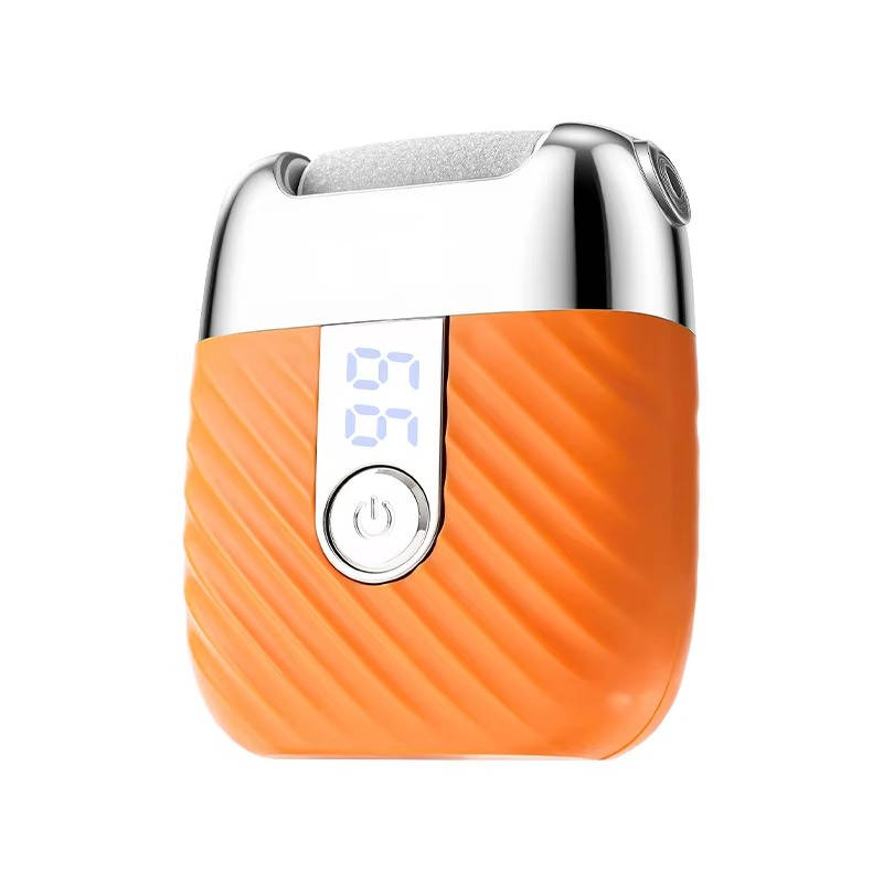 Professional Electric Foot Scrubber and Callus Remover, USB Rechargeable Foot File with 3 Grinding Heads, LED Light and Dual Speed