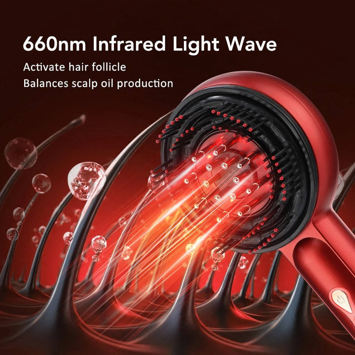 Red Light Therapy Scalp Massager for Hair Growth, Scalp Stimulating Brush