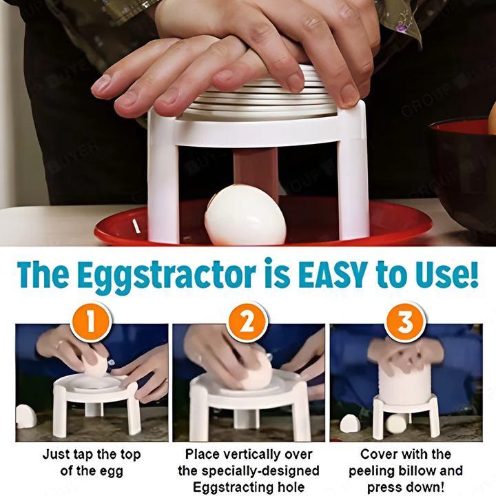 Quick and Safe Creative Egg Peeler Tool