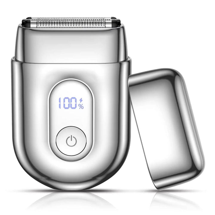 Travel Mens Foil Shaver with 3 Floating Blades  Big LED Display and IPx7 Waterproof